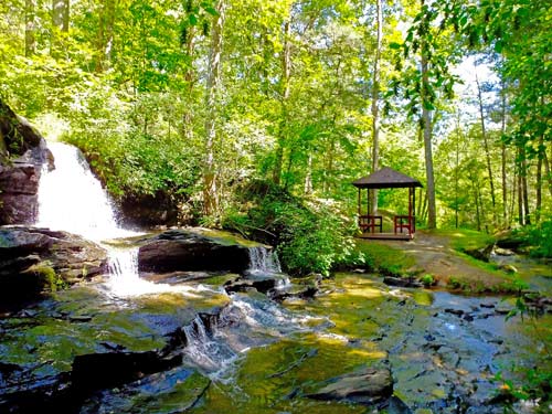 PRivate Waterfall at Riverbend